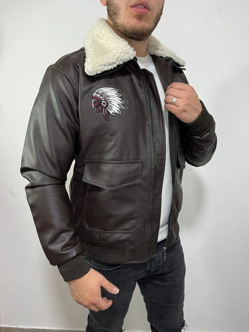 CHAQUETA INDIAN - CUERO GENUINO