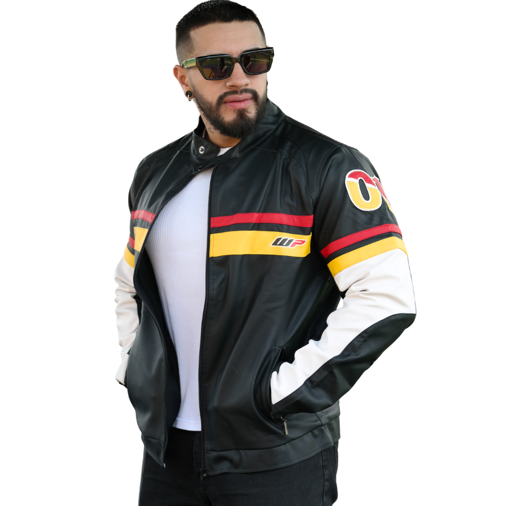 CHAQUETA FERRARI IMPORTADA - CUERO GENUINO