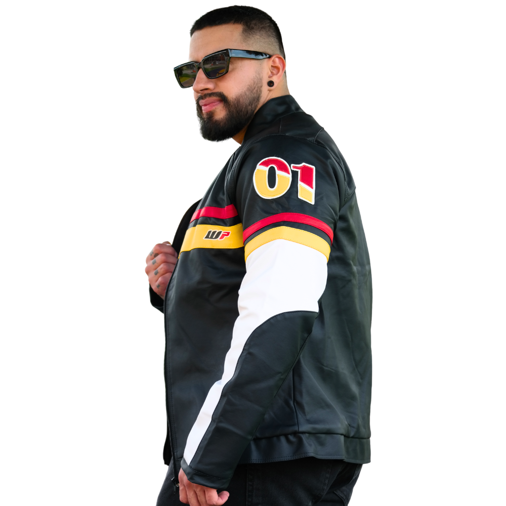 CHAQUETA FERRARI IMPORTADA - CUERO GENUINO
