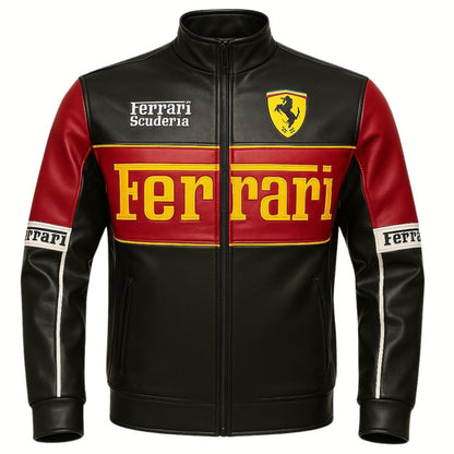 CHAQUETA LA FERRARI SCUDERIA - CUERO GENUINO
