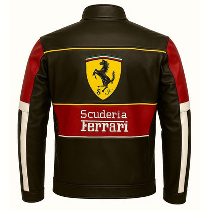 CHAQUETA LA FERRARI SCUDERIA - CUERO GENUINO